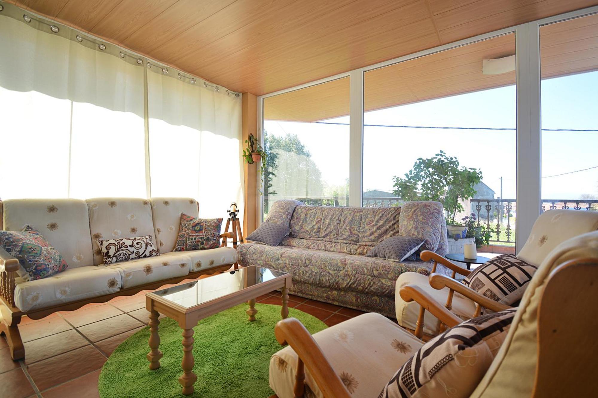 Apartamento Con Terraza En El Entorno De Sanxenxo Bagian luar foto