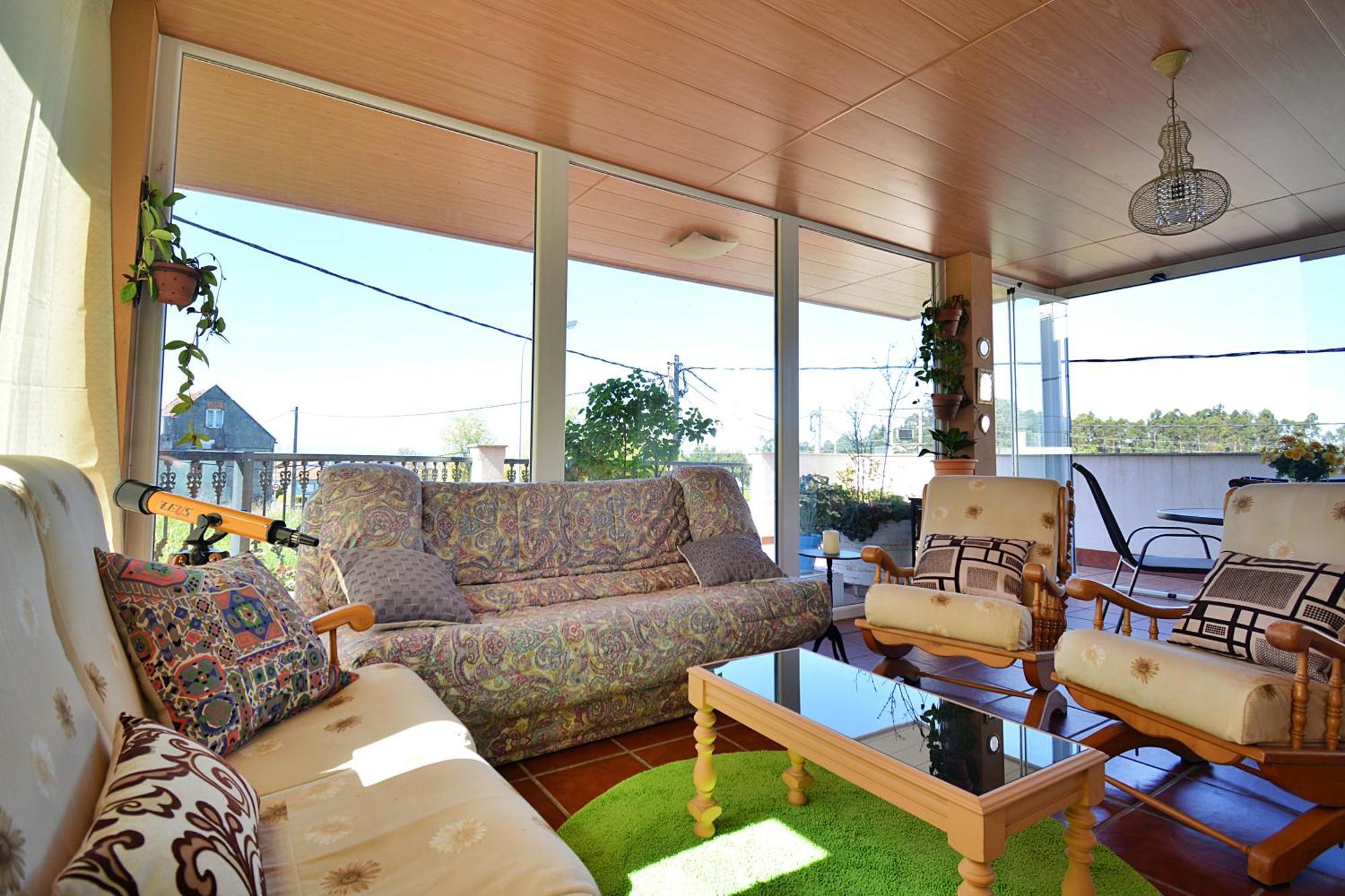 Apartamento Con Terraza En El Entorno De Sanxenxo Bagian luar foto