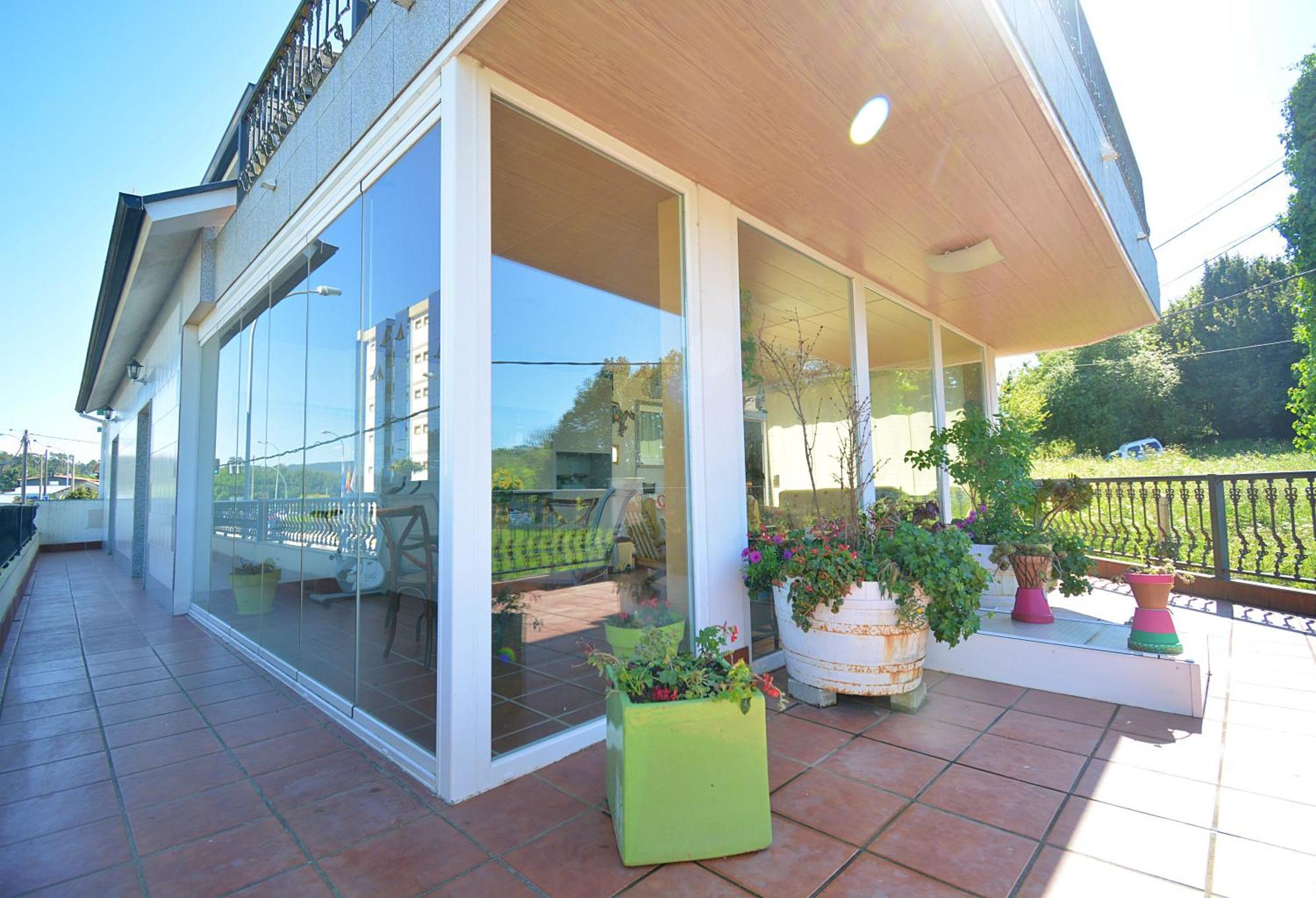 Apartamento Con Terraza En El Entorno De Sanxenxo Bagian luar foto